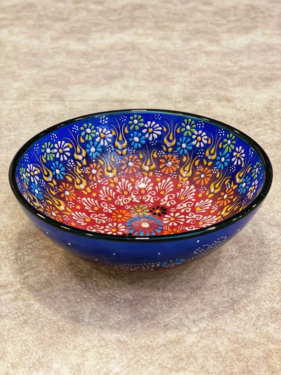 Buy 8 Handmade Decorative Turkish Ceramic Salad Serving Bowl