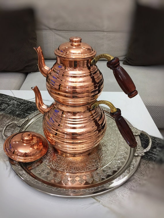 Copper teapot top