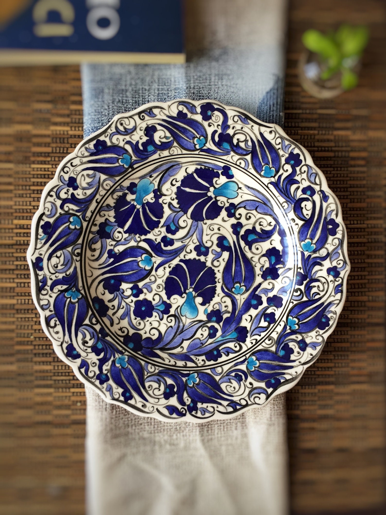 7&rsquo;&rsquo; Turkish Ceramic Wall Plate Decorative Ceramic | Etsy