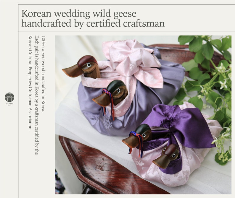 Wedding Gift From Korea Wooden Figurine Decor Korean Etsy