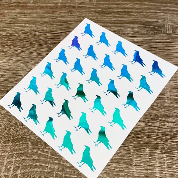 Bird Resin Stickers Etsy