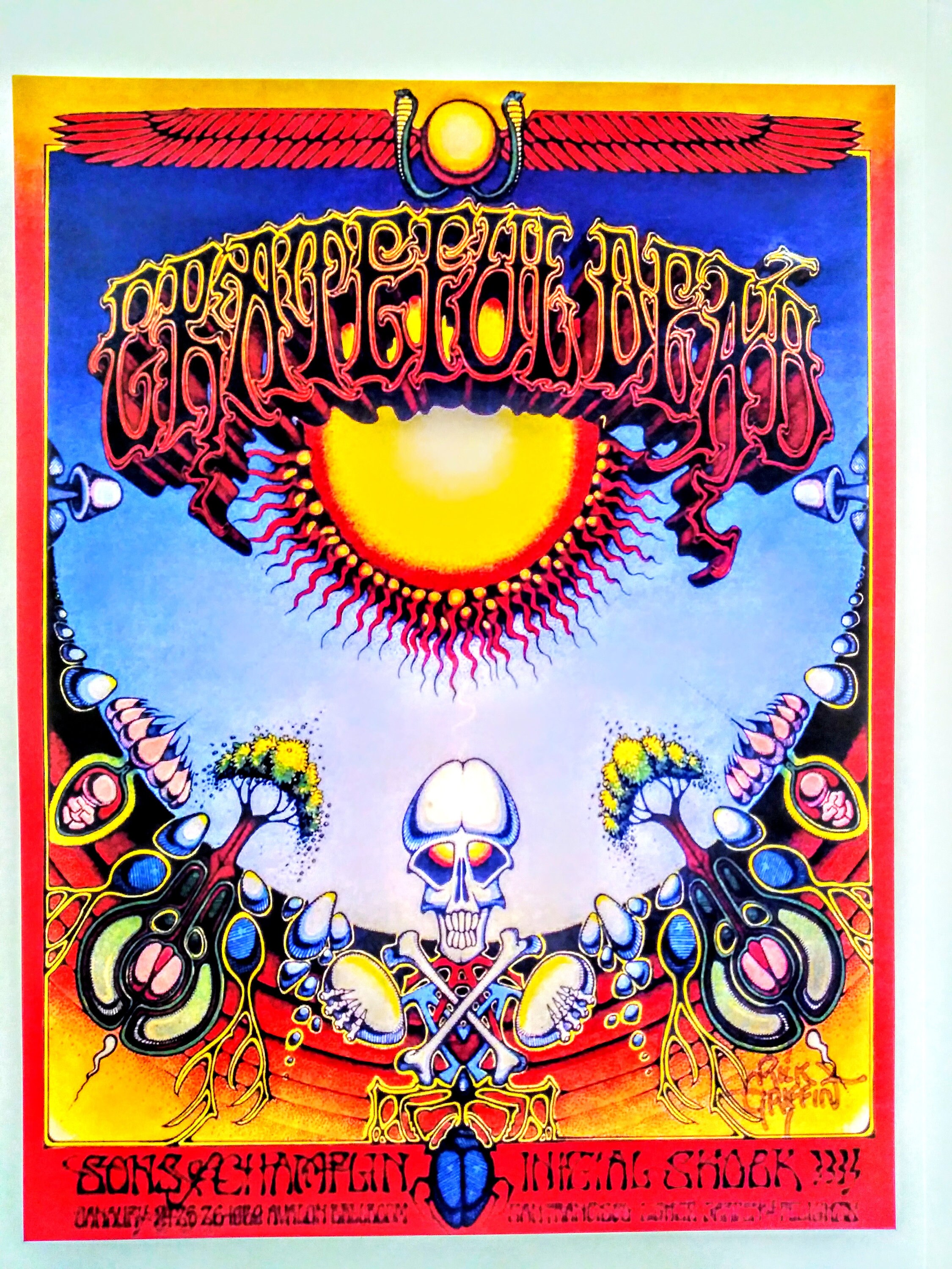 Grateful dead at the Fillmore Etsy