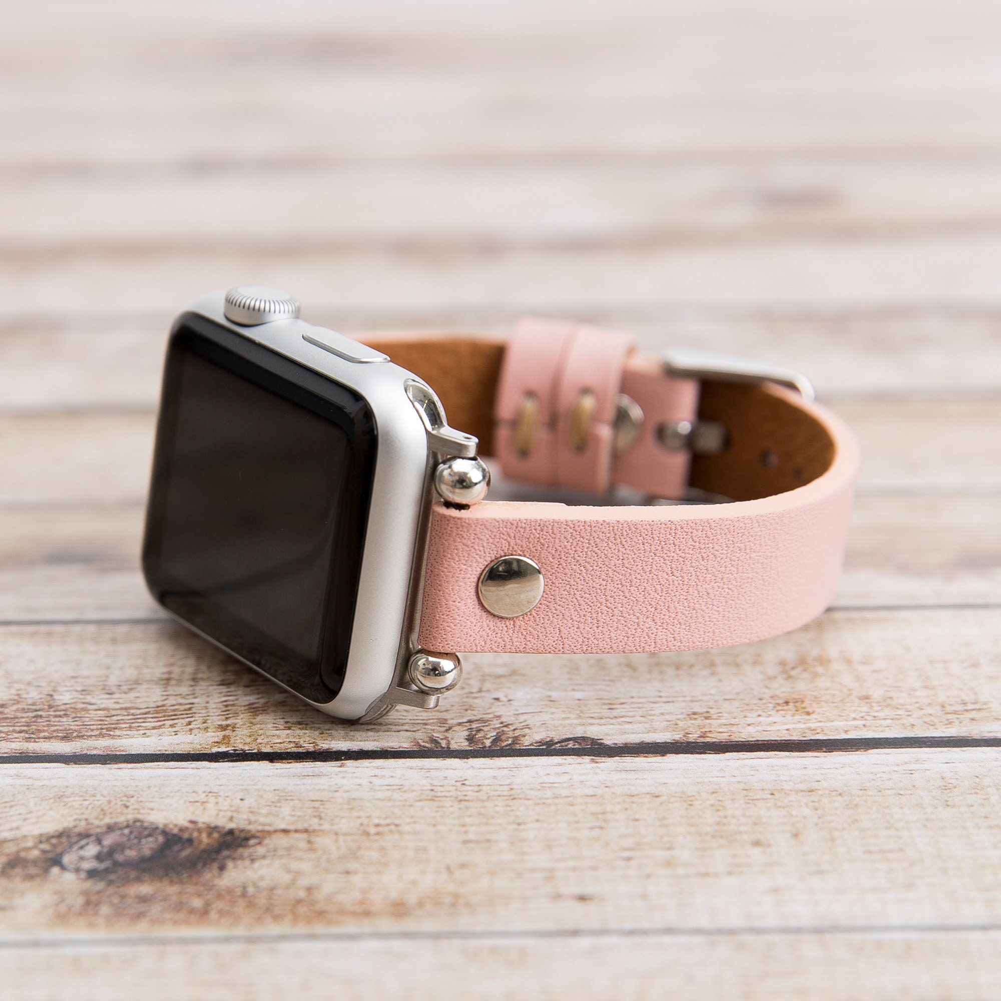 Leather Apple Watch Band Unique Color 