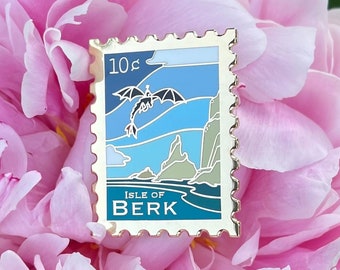 Isle of Berk Stamp -- How to Train Your Dragon Enamel Pin