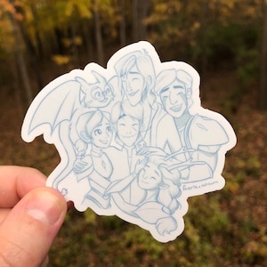 Trollhunters: Tales of Arcadia vinyl stickers; Wizards Team