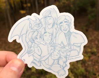 Trollhunters: Tales of Arcadia vinyl stickers; Wizards Team