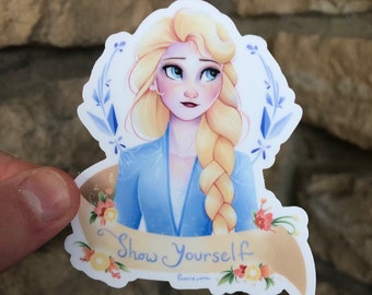 Frozen 2 Disney Elsa Vinyl Sticker