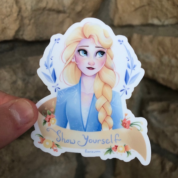 Elsa Stickers Etsy