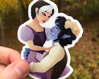 Trollhunters: Tales of Arcadia vinyl stickers; Jim and Claire