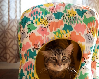 Washable Cat House Tent Bed  PDF Sewing Pattern!