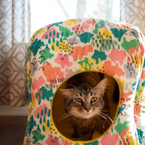 Washable Cat House Tent Bed  PDF Sewing Pattern!