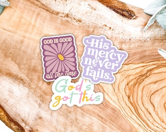 Christian Stickers Pack 3 Faith Vinyl Stickers