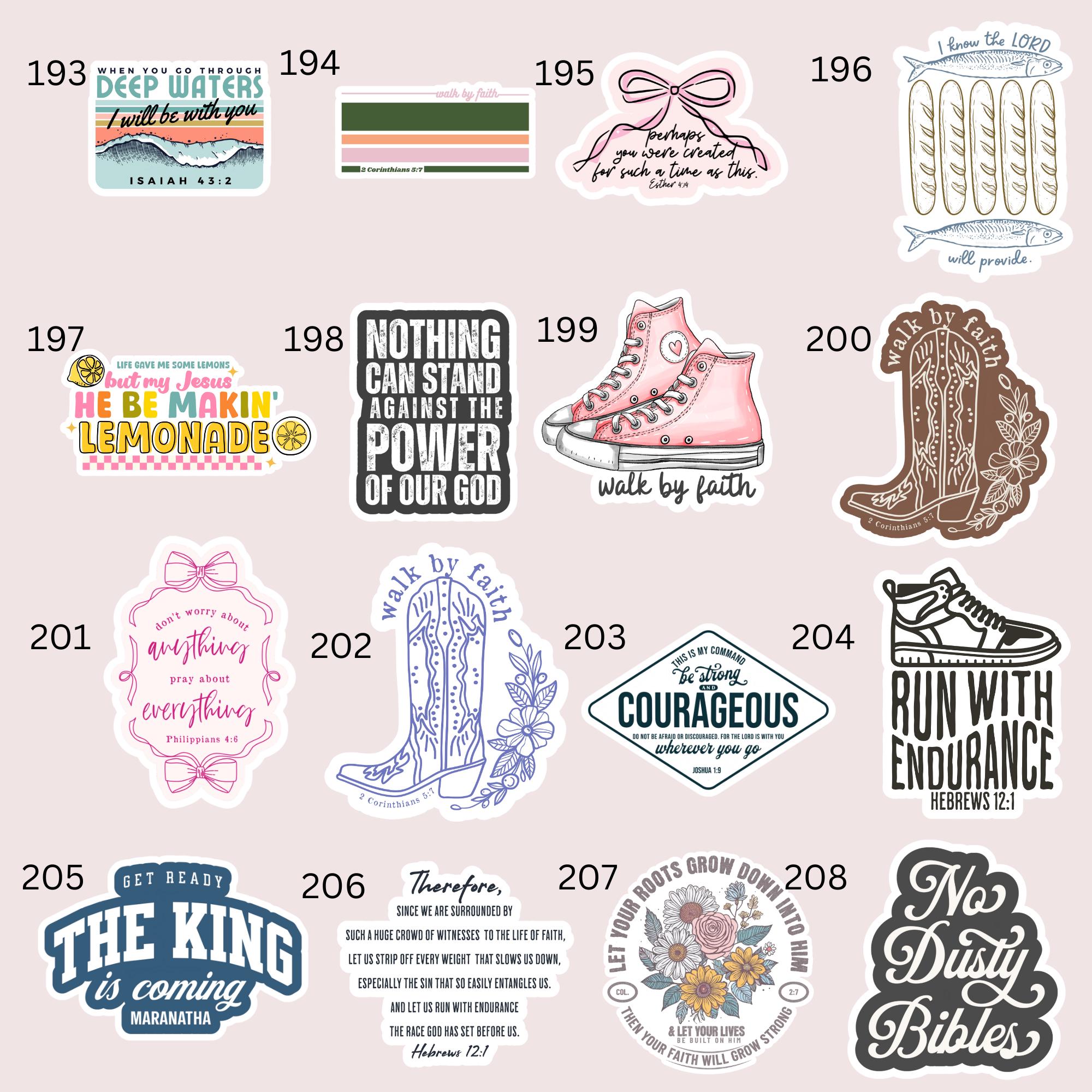 Build Your Own Christian Sticker Bundle Volume 3- Custom Faith Stickers ...