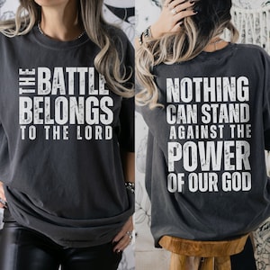 Battle Belongs to the Lord Christian T-Shirt: Unisex Worship Shirt