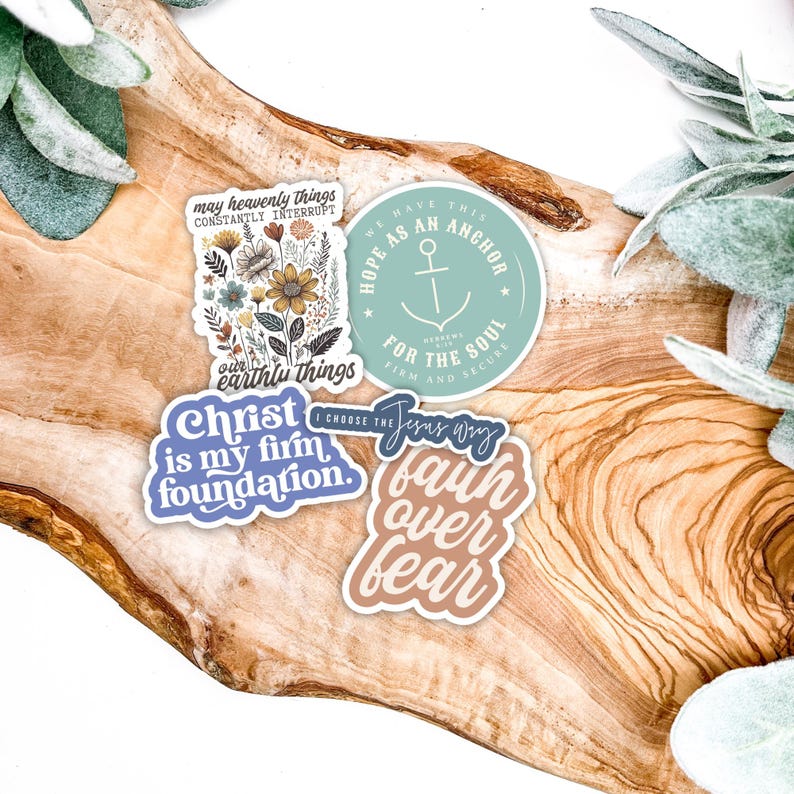 Christian Sticker Pack – Bible Verse Faith Stickers for Water Bottle ...