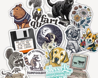 Build Your Own Sticker Pack- Custom Laptop Water Bottle Decal Bundle