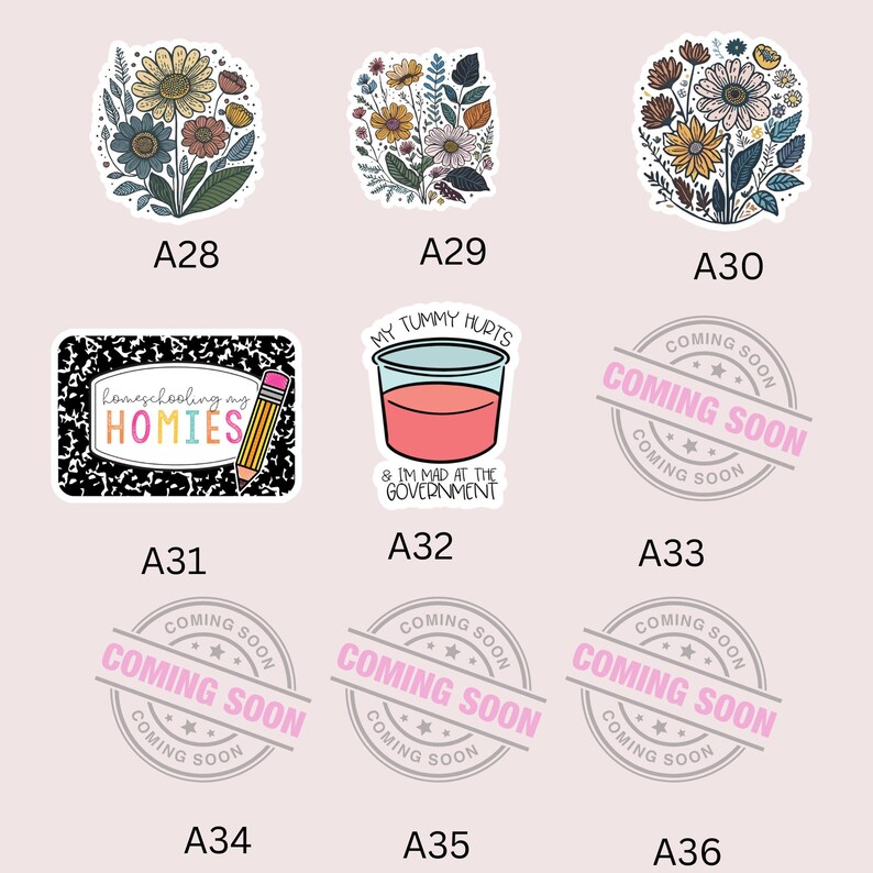Build Your Own Sticker Pack- Custom Laptop Water Bottle Decal Bundle - Etsy