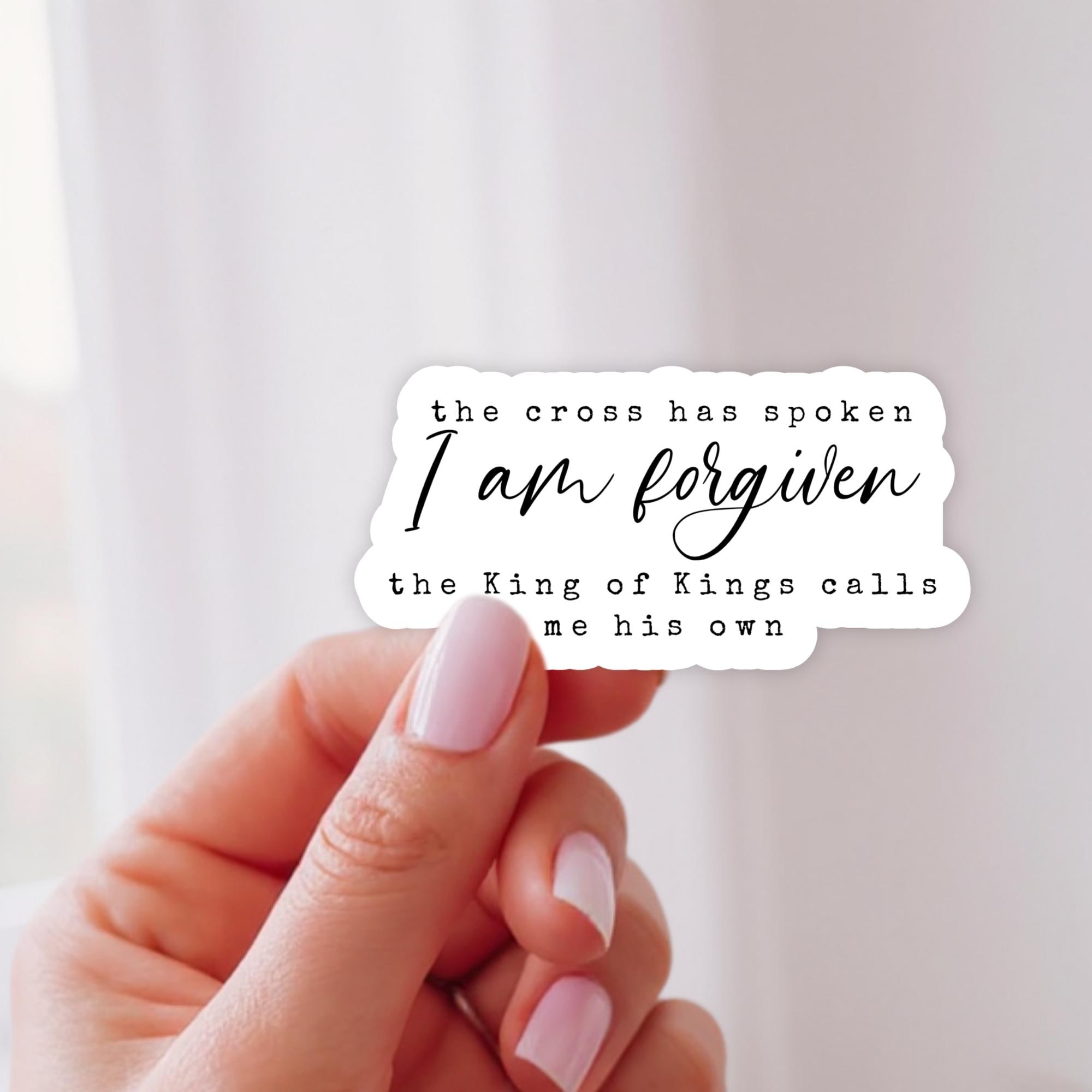 Christian Sticker- Living Hope- the Cross Has Spoken I Am Forgiven ...