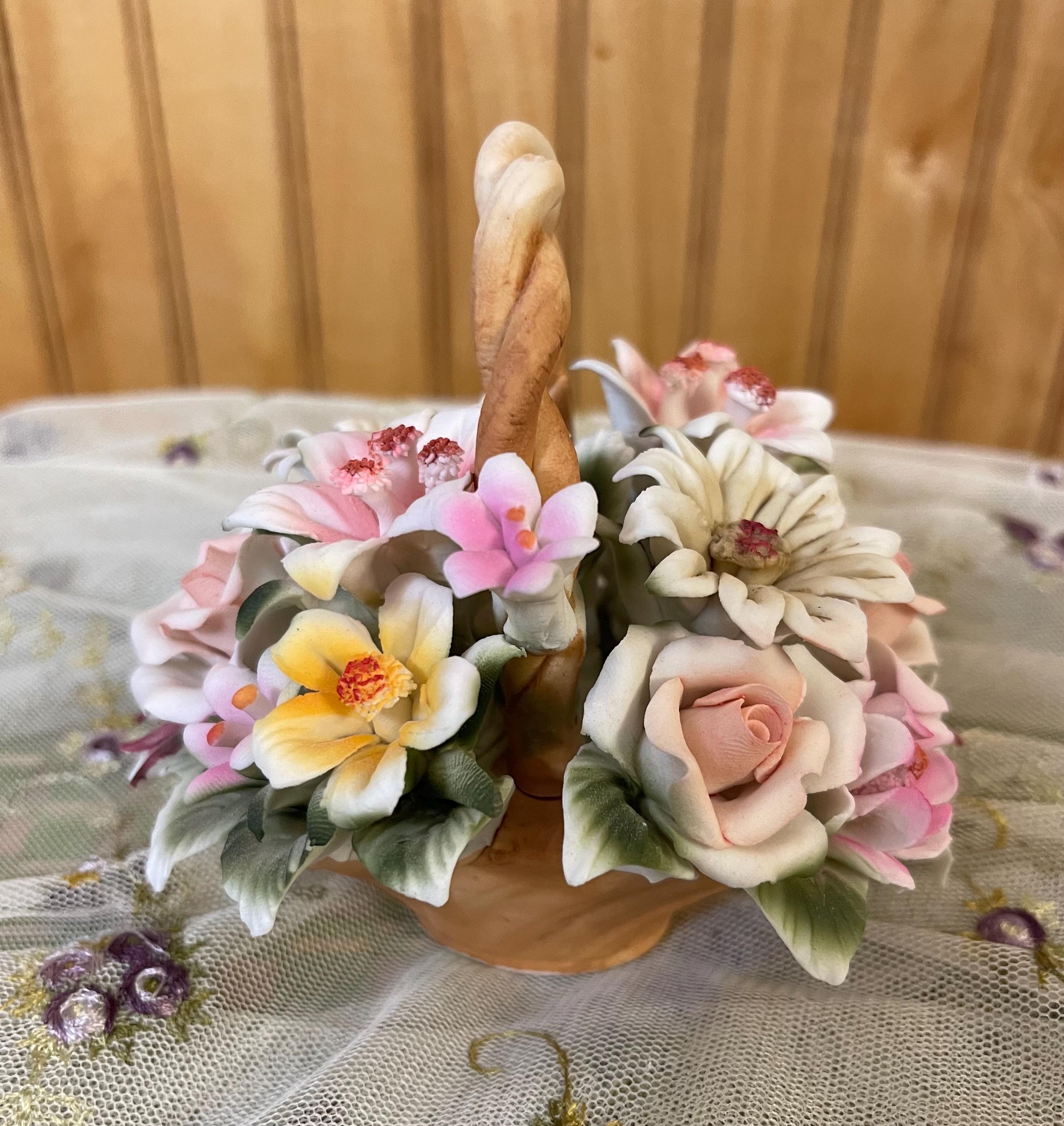 Porcelain Flower フローラルバスケット Porcelain Flower Basket - Etsy