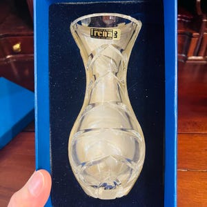 オールドIrena クリスタルガラス ハンドメイド Irena Crystal Vase - Etsy