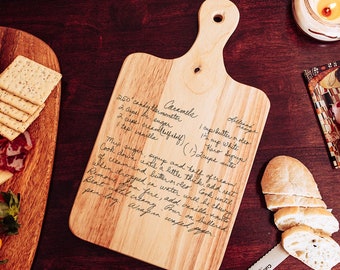 Personalized Handwritten Recipe Cutting Board Gift For Grandmother, Mothers Day Keepsake Cutting Board With Grandmas Recipe Gift For Her