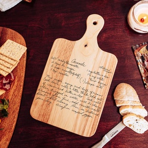 Personalized Handwritten Recipe Cutting Board Gift For Grandmother, Mothers Day Keepsake Cutting Board With Grandmas Recipe Gift For Her