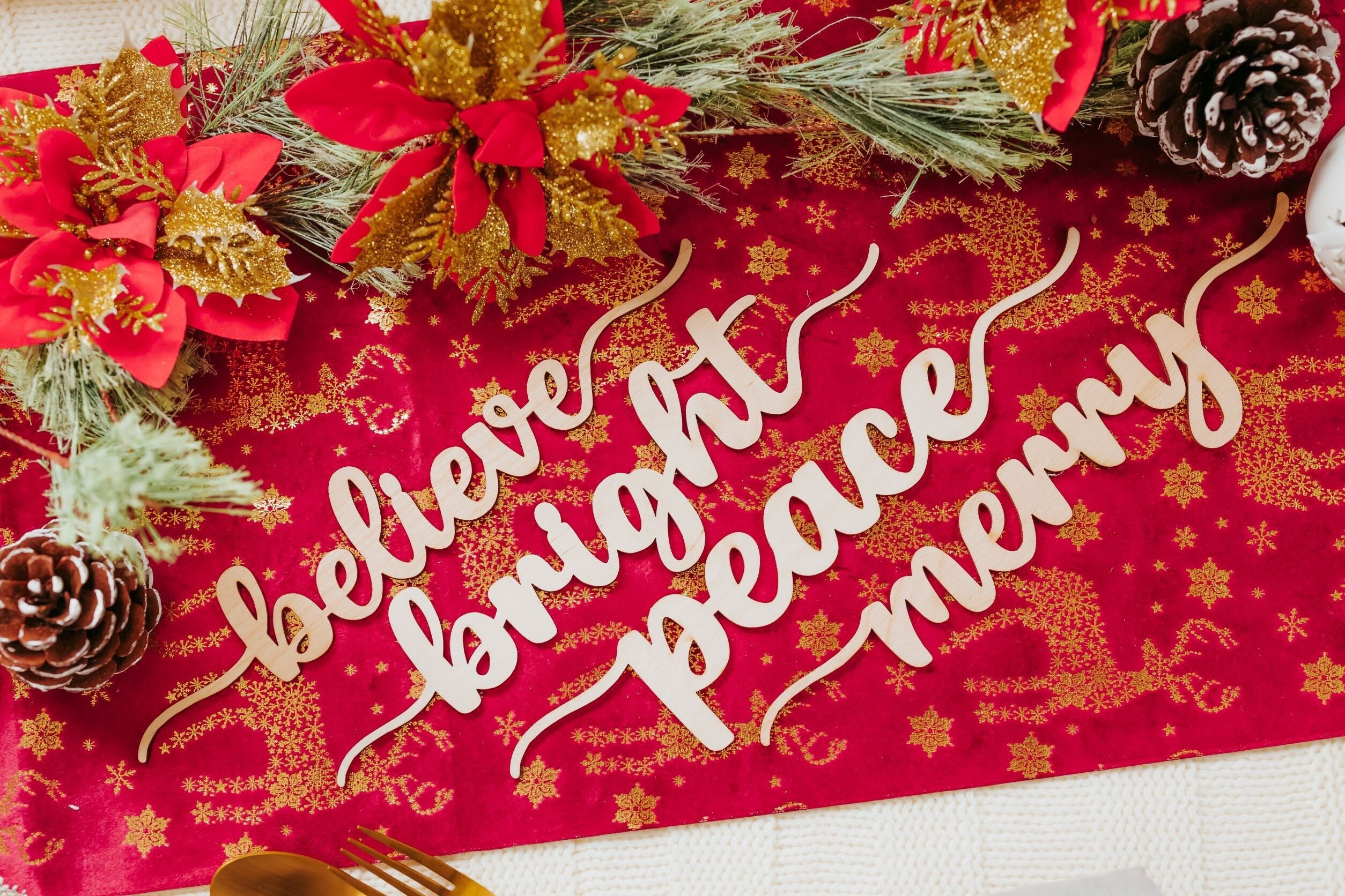 10 Gingerbread Christmas Place Card Name Table Settings 