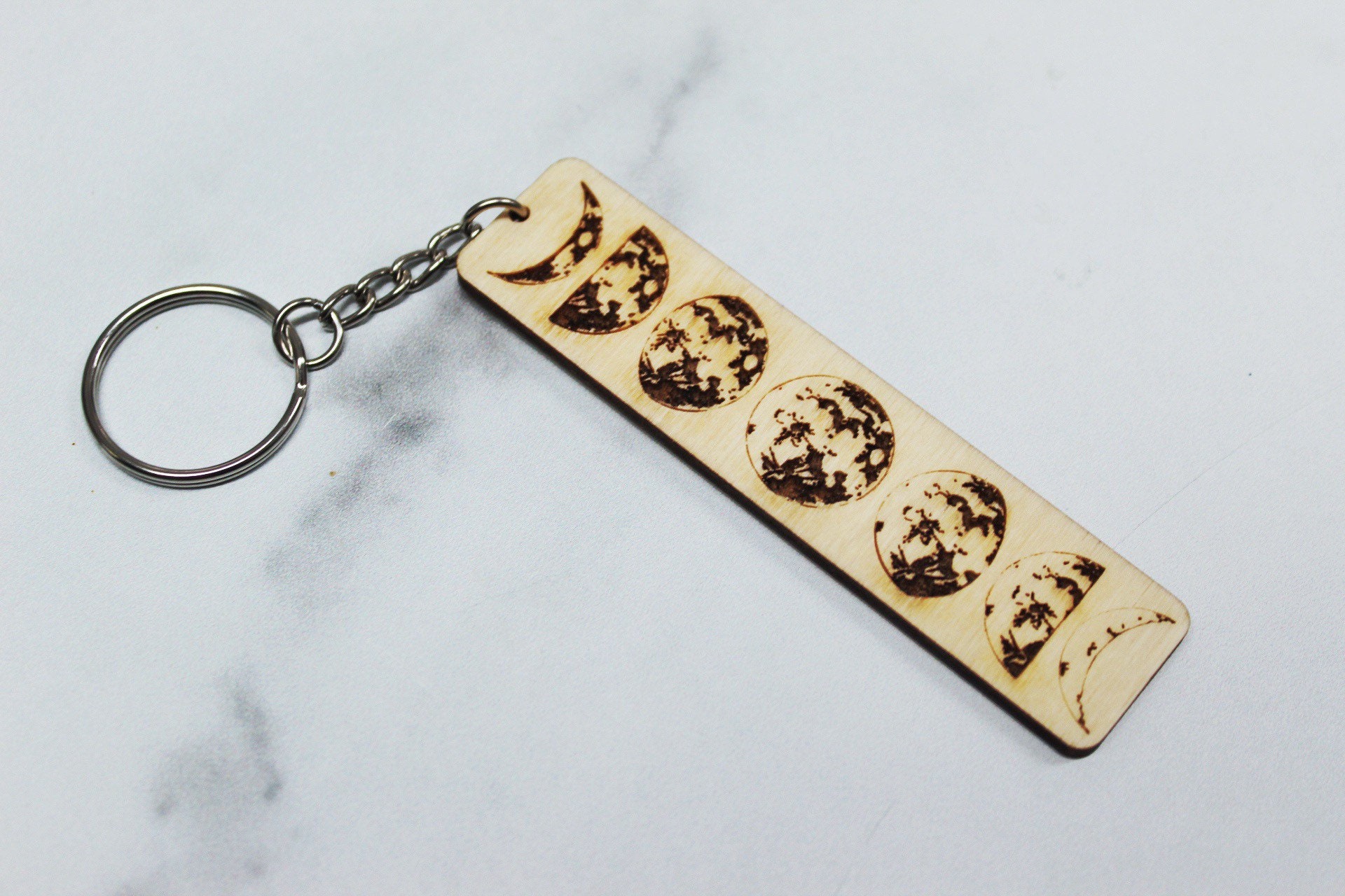 Our Moon Couple Moon Phase Art Anniversary Gift For Him Gift For Her Psnl Acrylic Keychain 03032294