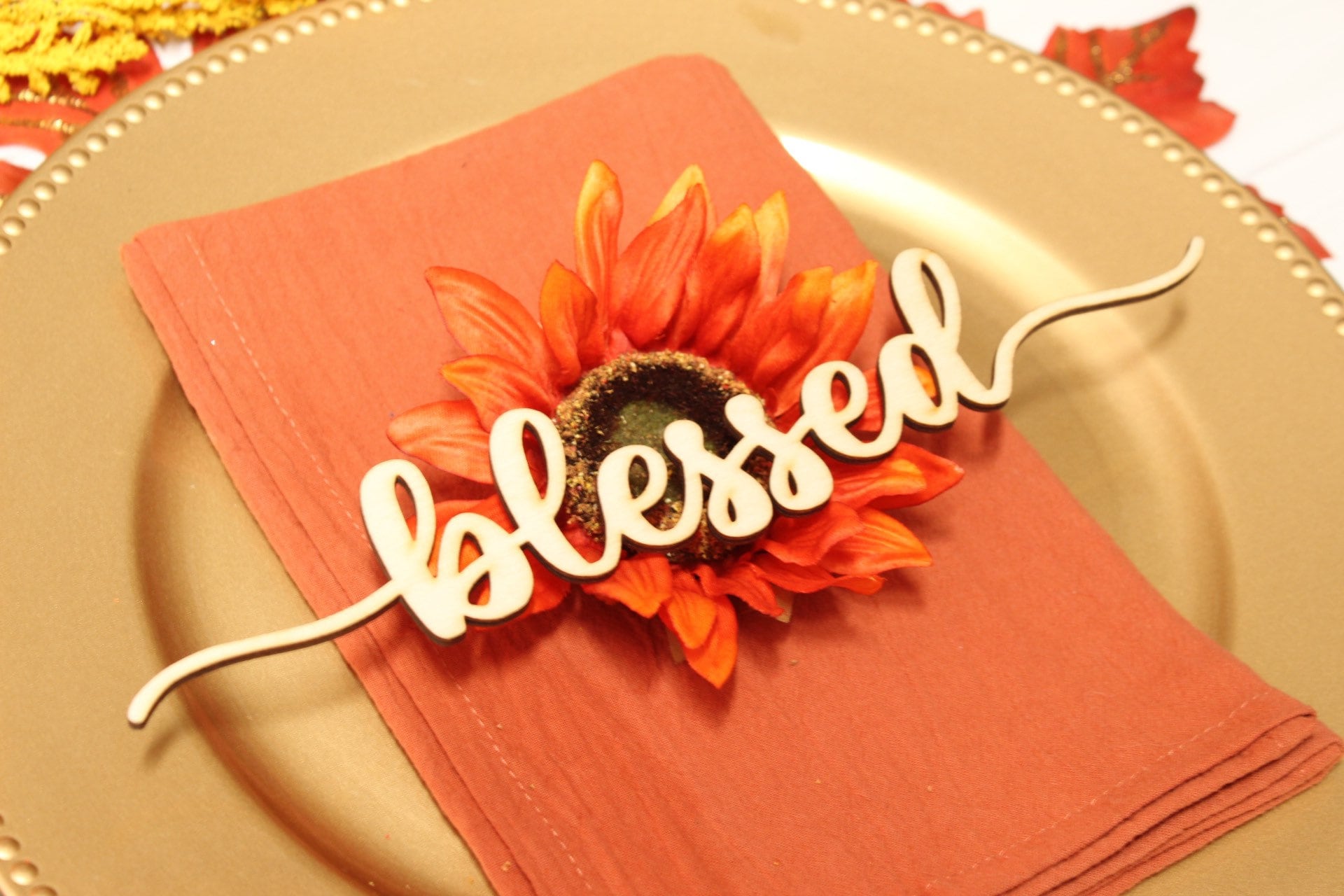 Thanksgiving Place Card Setting Table Decor For Thanksgiving | Etsy