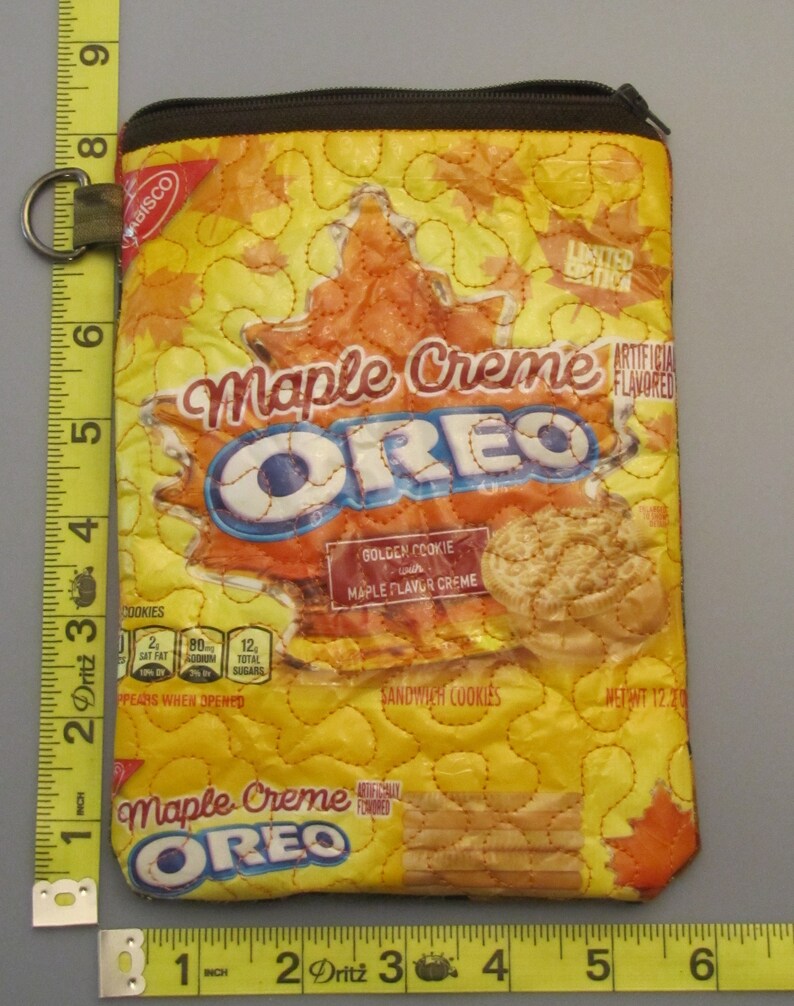 Oreo Maple Creme Cookie Wrapper Zippered Bag Etsy