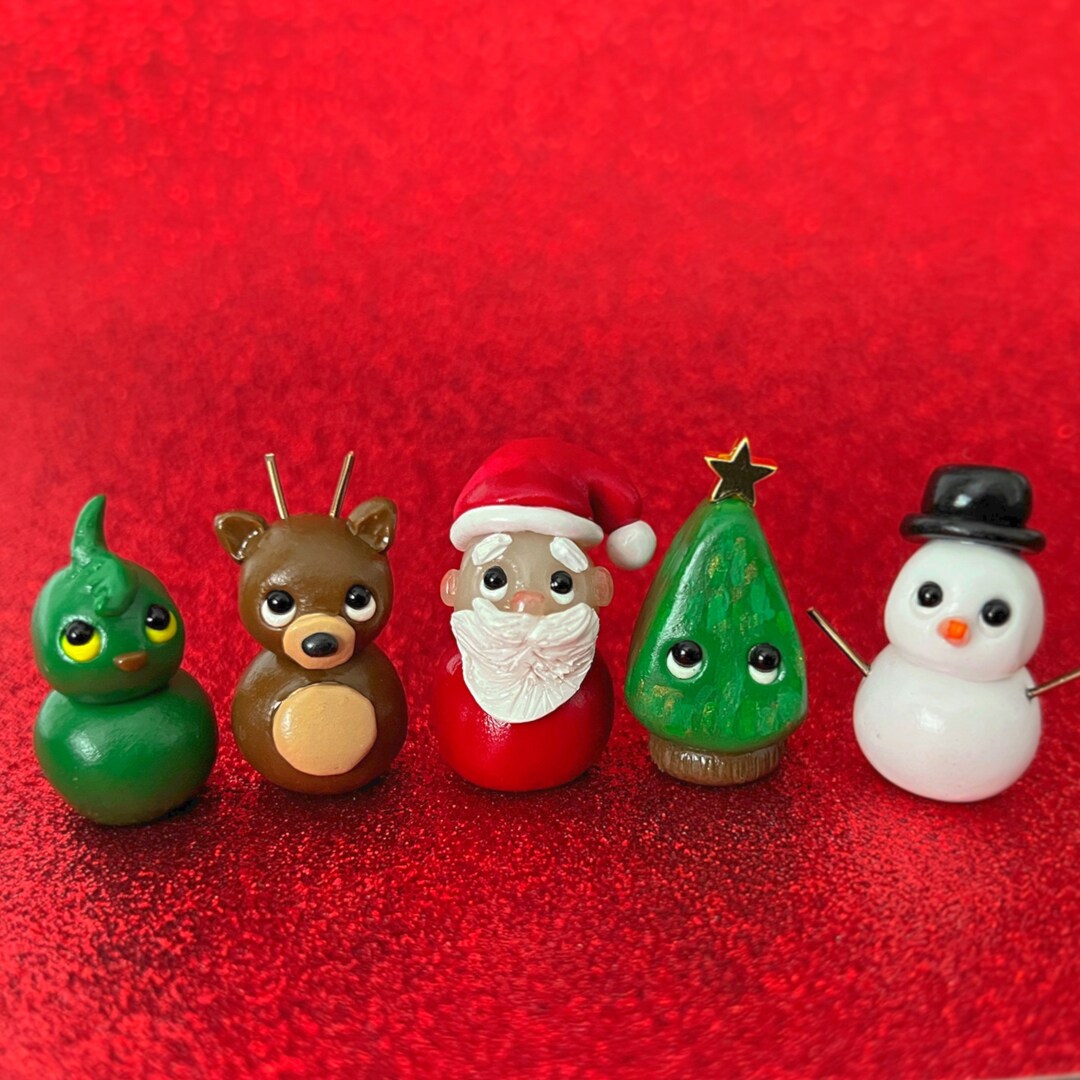 Itty Bitty Christmas Collection Festive Collectibles Etsy