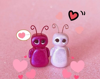 Teeny Tiny Metallic Love Bugs Mini Adorable Figurines