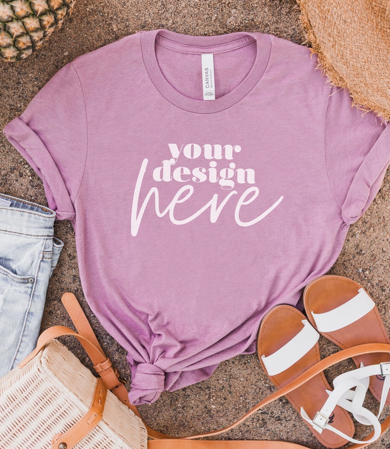 heather orchid bella canvas