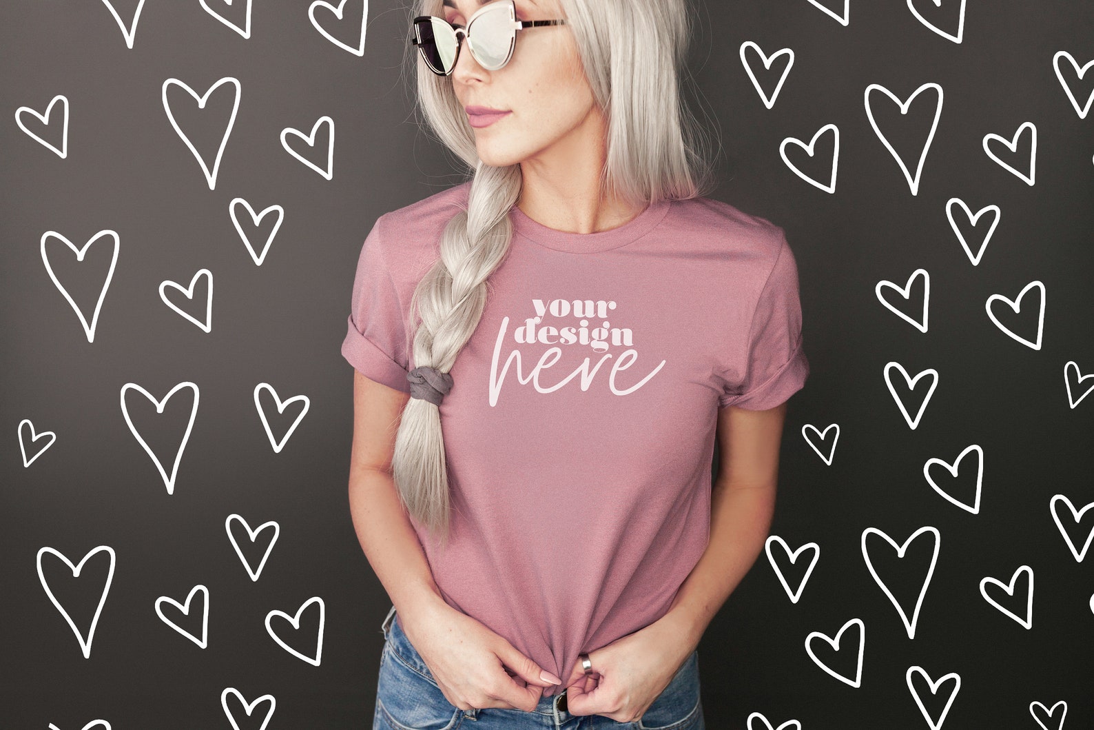 heather orchid bella canvas