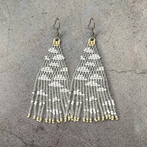 Wolken Himmel Ohrringe für Naturliebhaber, Sommer Perlen baumeln Ohrringe, Geschenk für sie, Wolken Schmuck für Mama, Boho Natur Ohrringe für Freundin