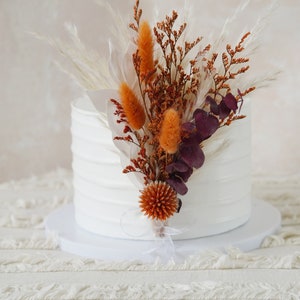 Flower Cake Decor,Rusty Cake Topper,Burnt Cake Decor,DIY Cake Topper,Pampass Cake,Wedding Cake Topper,Floral Cake Topper,Party Topper