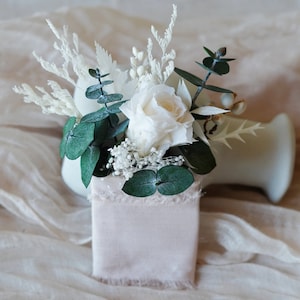 Green/White Boutonniere,Pocket Boutonniere,Wedding Accessories,Wedding Boutonnière,Rustic Party Boutonnière,Dry Flower Boutonniere,Wedding