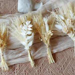 Boho Hochzeit Mini Bouquet, PampasGras Bouquet, kleine Trockenblume Bouquet, Hochzeitsstrauß, Dekor Bouquet, Tischdekoration, Hochzeitsarrangement