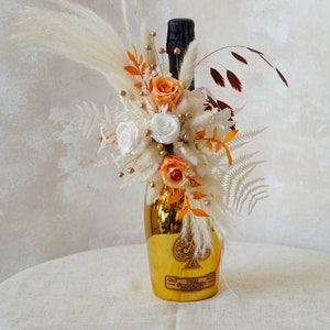 Wine Bottle Flower Holder,Bottle Decoration,Housewarming Gift Wine,Wine Bottle Decoration Flower,Wine Bottle Bouquet,Wedding Gift,Party Gift