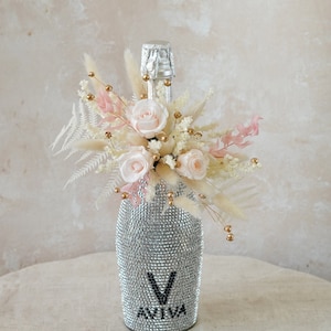 Pink Bottle Bouquet,Gift For Wine Lover,Wedding Gift,Party Gift,Wine Centerpiece,Wine Bottle Bouquet,Christmas Party Decor,Wine Arrangement