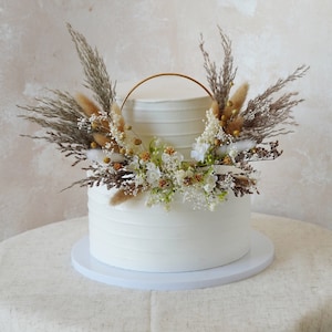 Pampas Flowers,Wedding Hat Garland,Flower Cake Topper,Cake Hat Garland,Rabbit Tail Cake Topper,Dried Flower Cake Topper,Flower Cake Topper