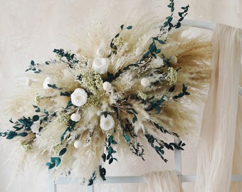 Floral Arch Arrangement,Boho Wedding Arch Arrangement,Rustic Wedding Arbor Decor,Wedding Backdrop,Ceremony Arch Flower,Dried flower arch