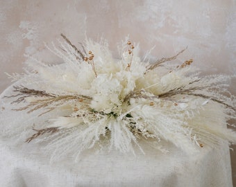 Pampas Grass Boho Wedding Table Runner,Wedding Table Decor,Wedding Table Arrangement Centerpiece,Guest Table Flower,Head Table/Guest Table