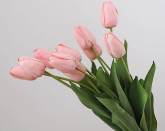 3 pcs fleurs de tulipes Real Touch, fleurs de tulipes, fleurs de tulipes artificielles, fleurs de printemps, décoration de mariage/maison, bricolage floral/bouquet/centres de table