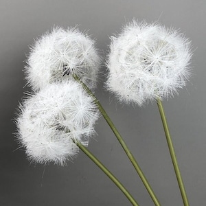 Dandelion,White/Pink Artificial Dandelion,Dandelion Centerpiece,Wedding Bouquets,Birthday Flower arrangement,Arrangement Centerpiece,1 pc