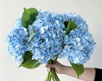 Real Touch Hydrangea Stem Hydrangea/Hydrangea Flowers/Silk Flowers/Wedding Decor/Realistic Artificial Flowers/Great For Wedding Flowers