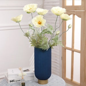 Papavero finto da 29", papavero di seta, papavero artificiale, fiori fai da te, decorazioni per matrimoni/casa, bouquet da sposa, apparecchiatura da tavolo, composizione floreale