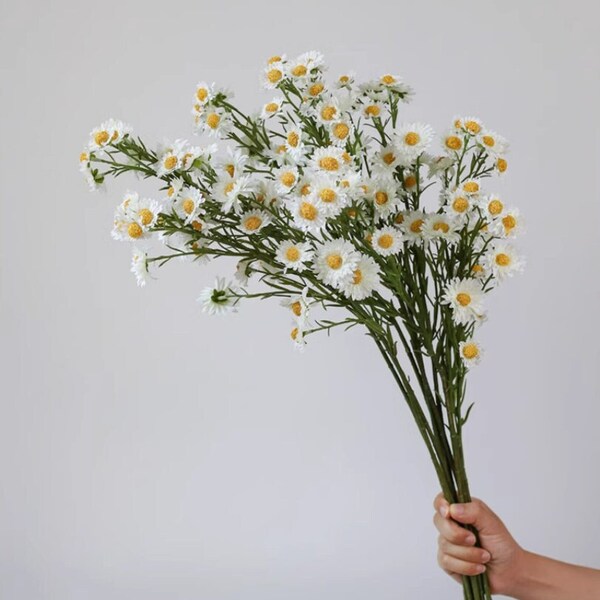 Artificial Chamomile,Faux Wildflowers,Faux Greeny,Artificial Flowers,Flower Home Decor,Kitchen Decor,Wedding Bouquets Centerpieces,Gifts 1pc