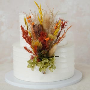 Green Hydrangea Cake Topper,Terracotta Cake Topper,Fall Cake Decoration,Wedding Cake Topper,Bridal Shower,Party Topper,Cake Topper