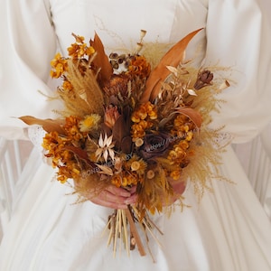 Terracota Bridal Bouquet,Terracotta Wedding,Rust Bridal Bouquet,Wedding Bouquet,Bridal Bouquet,Dried Flower Wedding,Autumn Wedding Bouquet